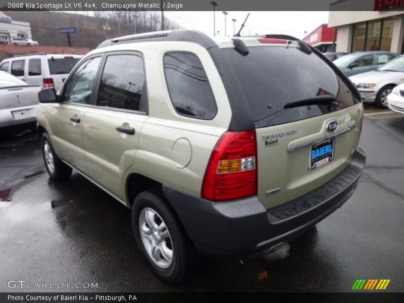 Champagne Metallic / Beige 2008 Kia Sportage LX V6 4x4