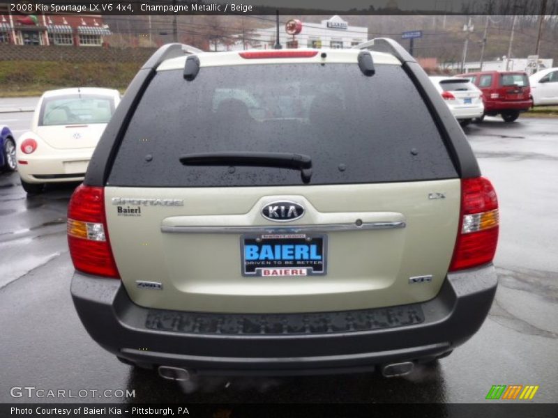 Champagne Metallic / Beige 2008 Kia Sportage LX V6 4x4