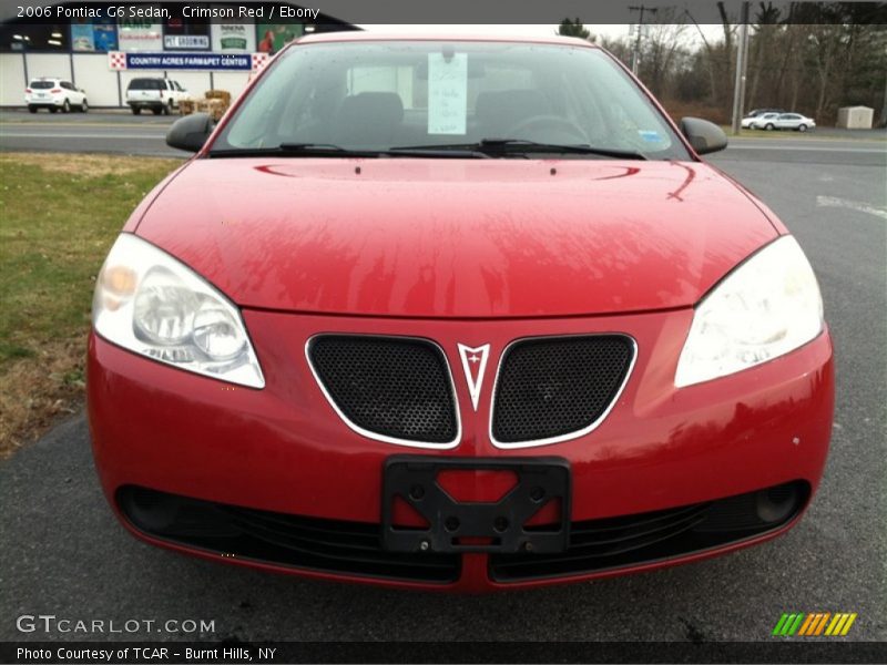 Crimson Red / Ebony 2006 Pontiac G6 Sedan