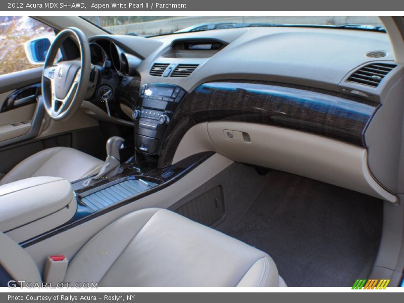 Aspen White Pearl II / Parchment 2012 Acura MDX SH-AWD