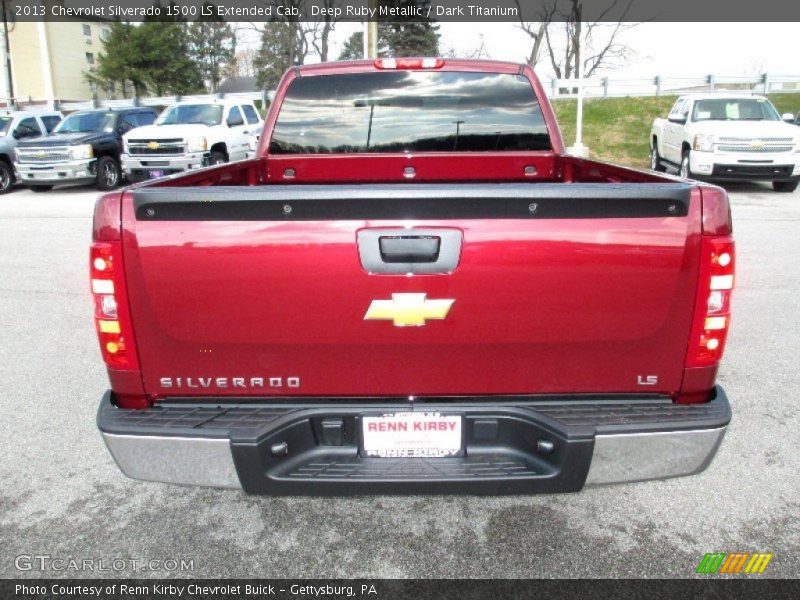 Deep Ruby Metallic / Dark Titanium 2013 Chevrolet Silverado 1500 LS Extended Cab