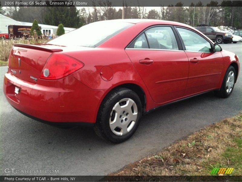 Crimson Red / Ebony 2006 Pontiac G6 Sedan