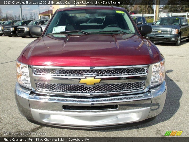 Deep Ruby Metallic / Dark Titanium 2013 Chevrolet Silverado 1500 LS Extended Cab