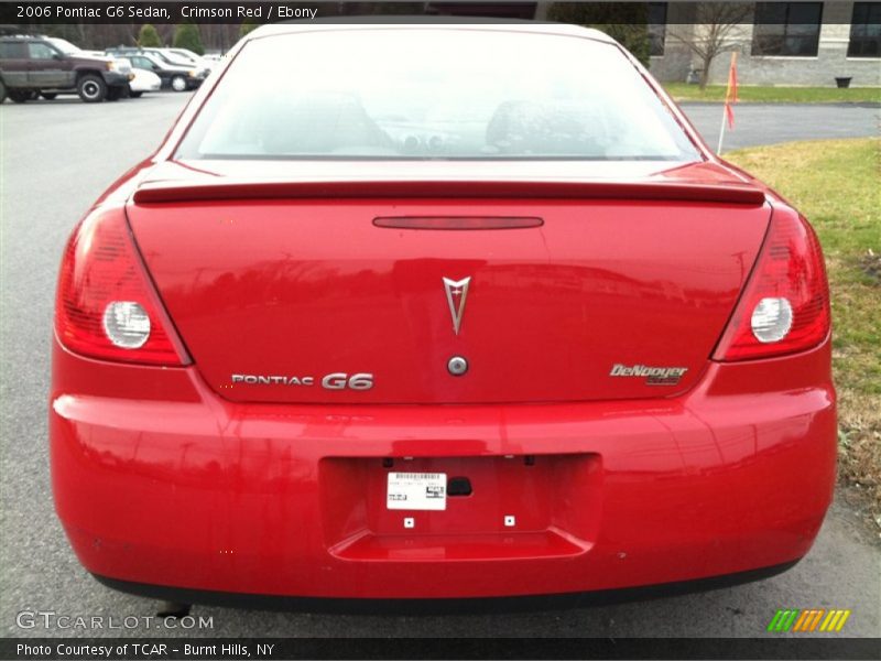 Crimson Red / Ebony 2006 Pontiac G6 Sedan