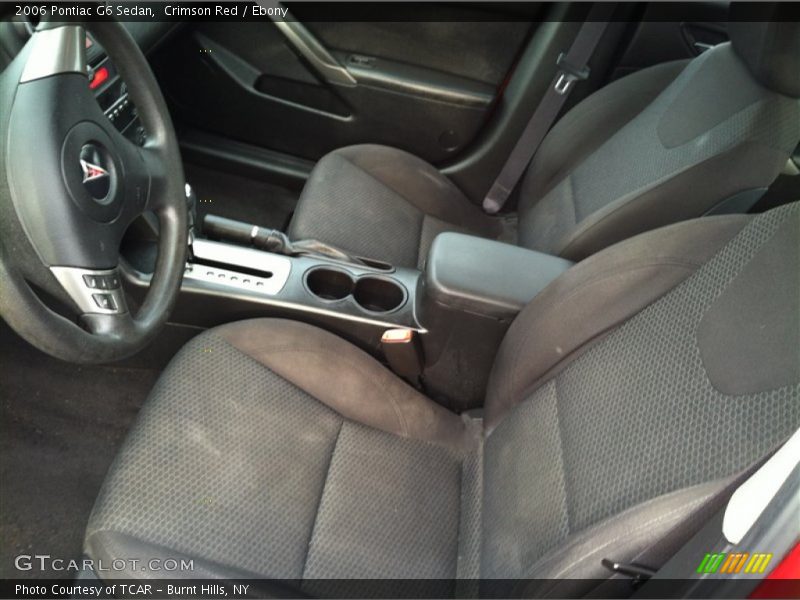 Crimson Red / Ebony 2006 Pontiac G6 Sedan
