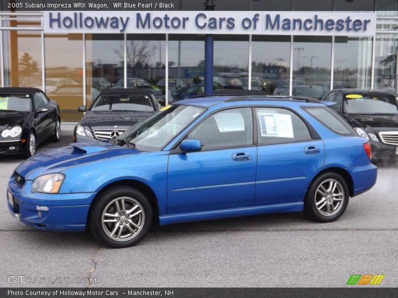 WR Blue Pearl / Black 2005 Subaru Impreza WRX Wagon