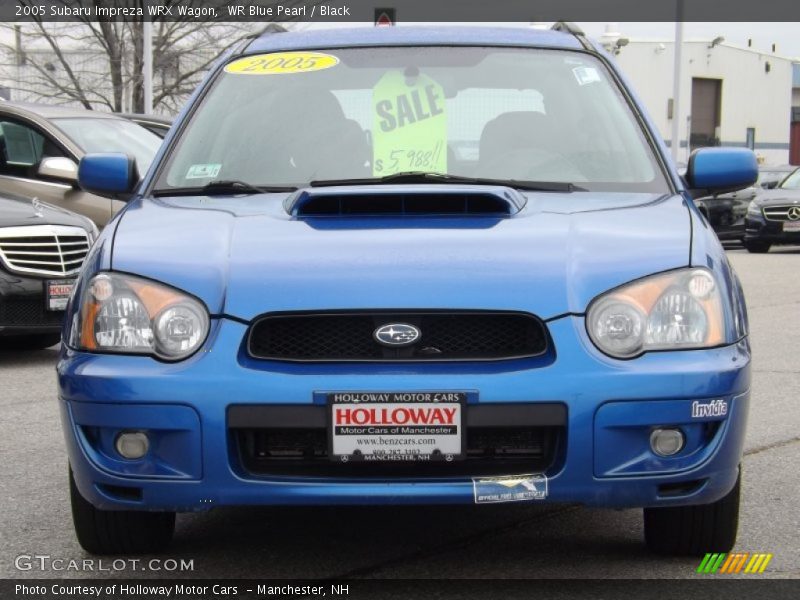 WR Blue Pearl / Black 2005 Subaru Impreza WRX Wagon