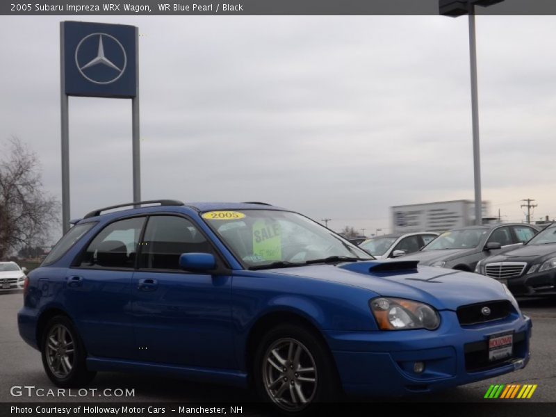 WR Blue Pearl / Black 2005 Subaru Impreza WRX Wagon