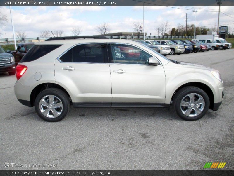 Champagne Silver Metallic / Jet Black 2013 Chevrolet Equinox LT