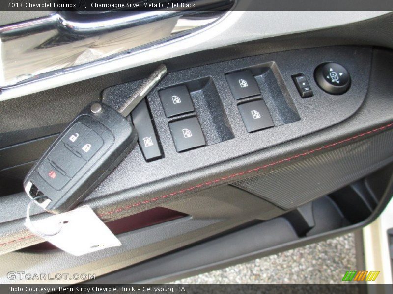 Champagne Silver Metallic / Jet Black 2013 Chevrolet Equinox LT