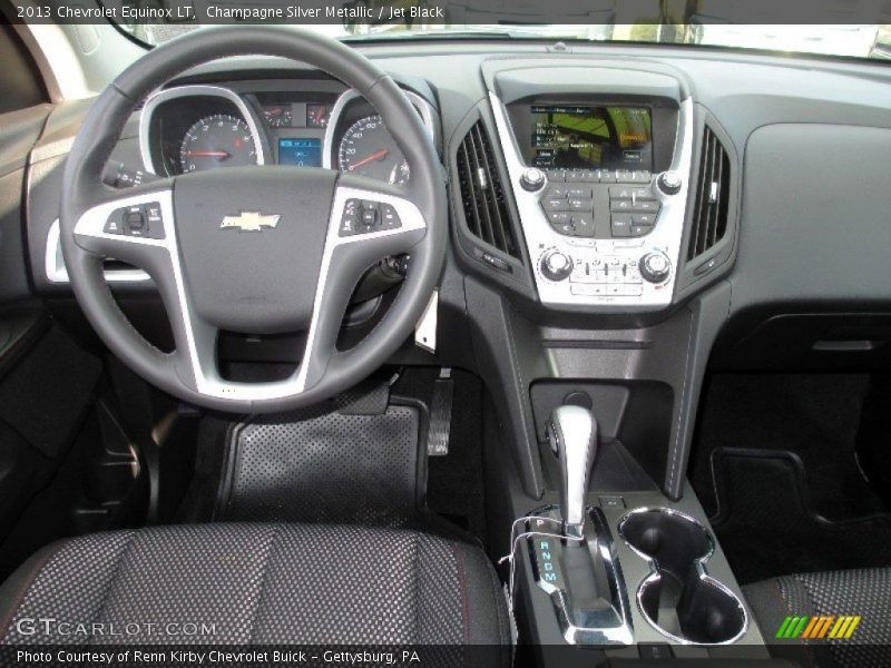 Champagne Silver Metallic / Jet Black 2013 Chevrolet Equinox LT