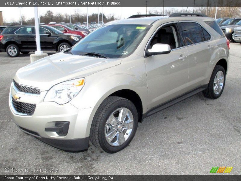 Champagne Silver Metallic / Jet Black 2013 Chevrolet Equinox LT