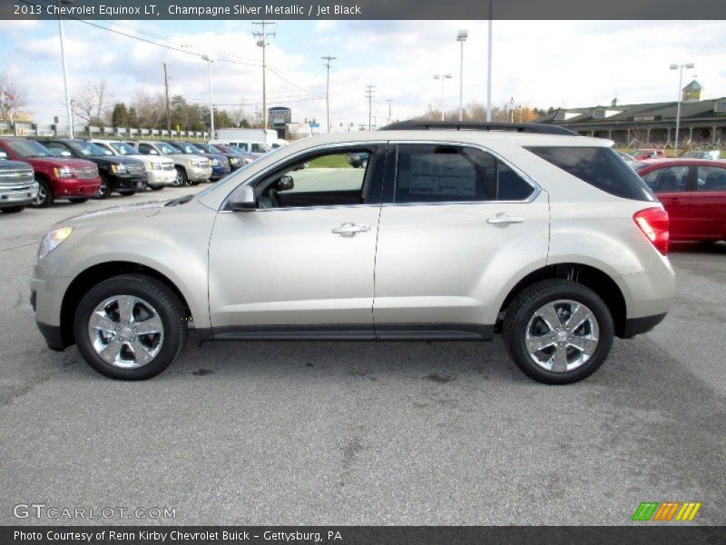 Champagne Silver Metallic / Jet Black 2013 Chevrolet Equinox LT