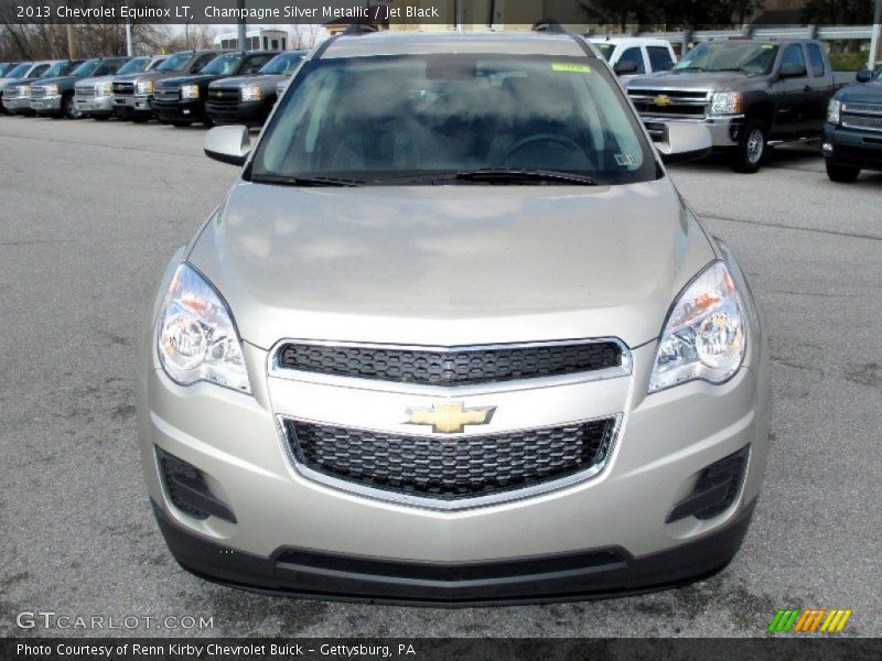 Champagne Silver Metallic / Jet Black 2013 Chevrolet Equinox LT