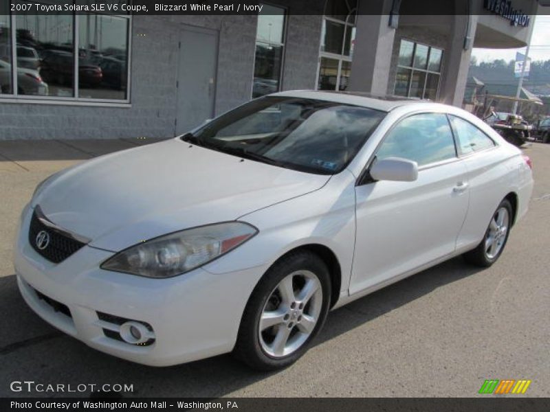 Blizzard White Pearl / Ivory 2007 Toyota Solara SLE V6 Coupe