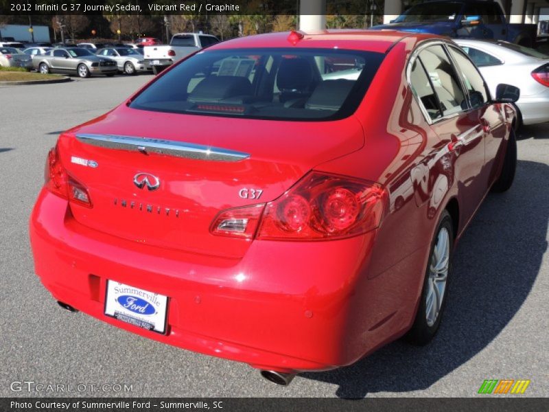Vibrant Red / Graphite 2012 Infiniti G 37 Journey Sedan