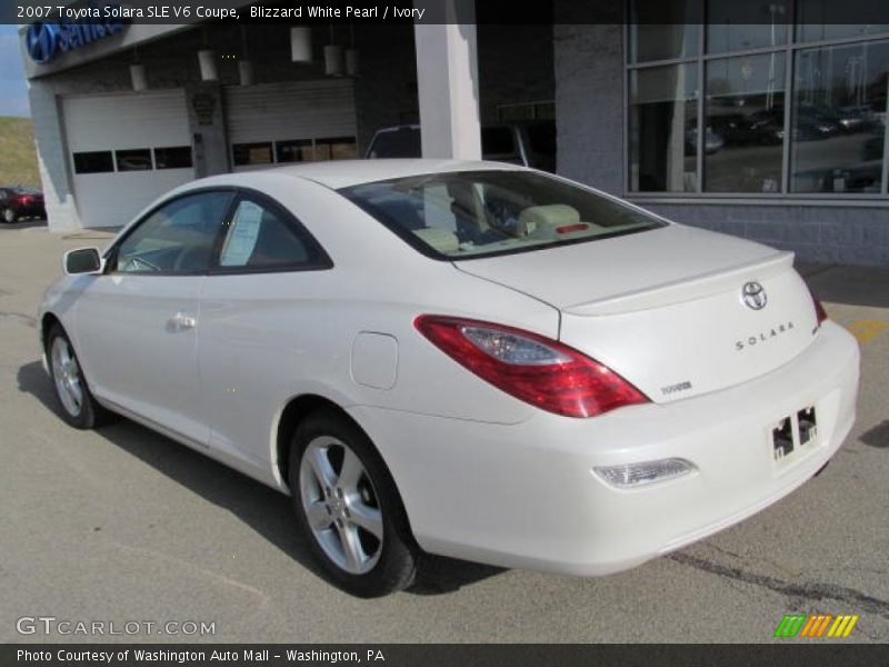 Blizzard White Pearl / Ivory 2007 Toyota Solara SLE V6 Coupe