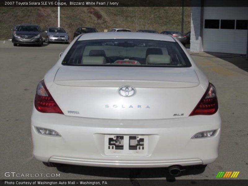 Blizzard White Pearl / Ivory 2007 Toyota Solara SLE V6 Coupe