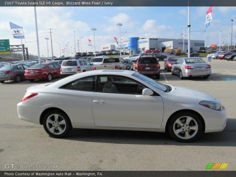 Blizzard White Pearl / Ivory 2007 Toyota Solara SLE V6 Coupe