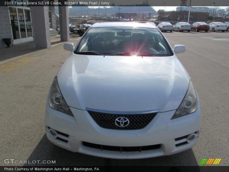 Blizzard White Pearl / Ivory 2007 Toyota Solara SLE V6 Coupe