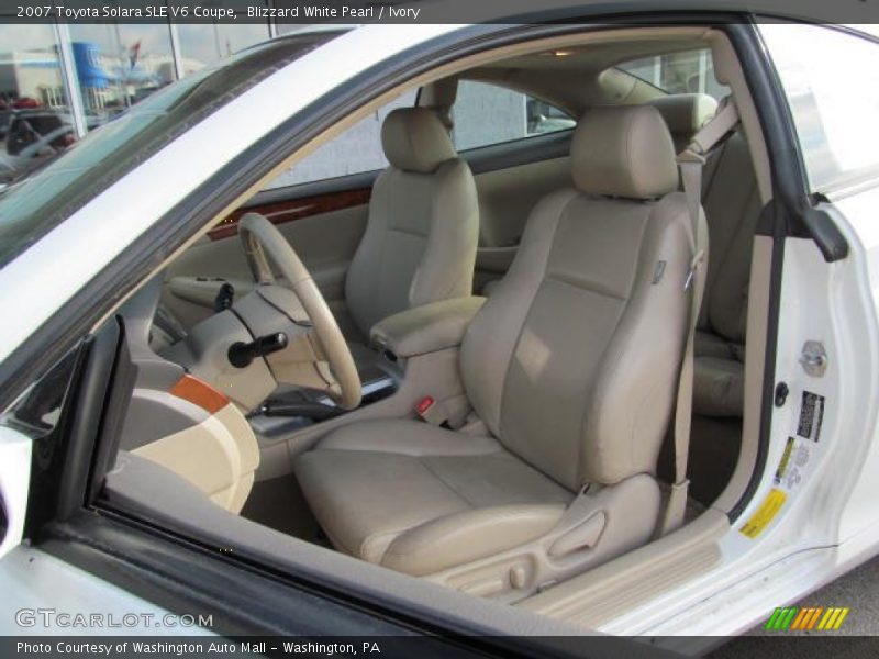 Blizzard White Pearl / Ivory 2007 Toyota Solara SLE V6 Coupe