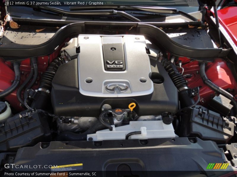 Vibrant Red / Graphite 2012 Infiniti G 37 Journey Sedan