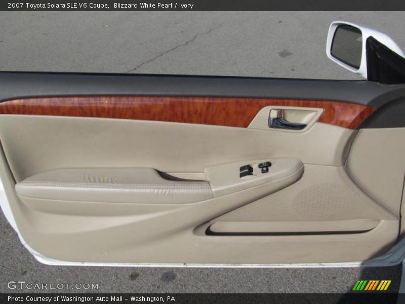 Blizzard White Pearl / Ivory 2007 Toyota Solara SLE V6 Coupe