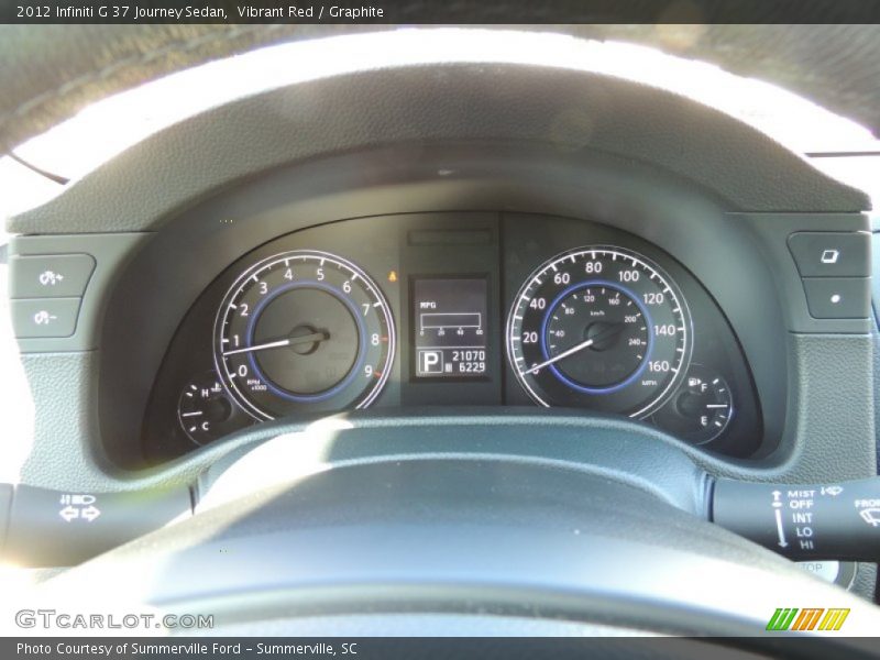 Vibrant Red / Graphite 2012 Infiniti G 37 Journey Sedan