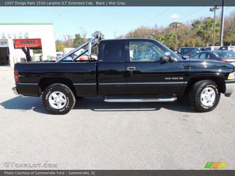 Black / Mist Gray 1997 Dodge Ram 1500 Laramie SLT Extended Cab
