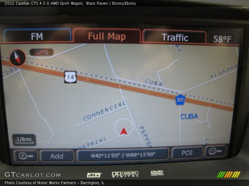 Navigation of 2012 CTS 4 3.0 AWD Sport Wagon