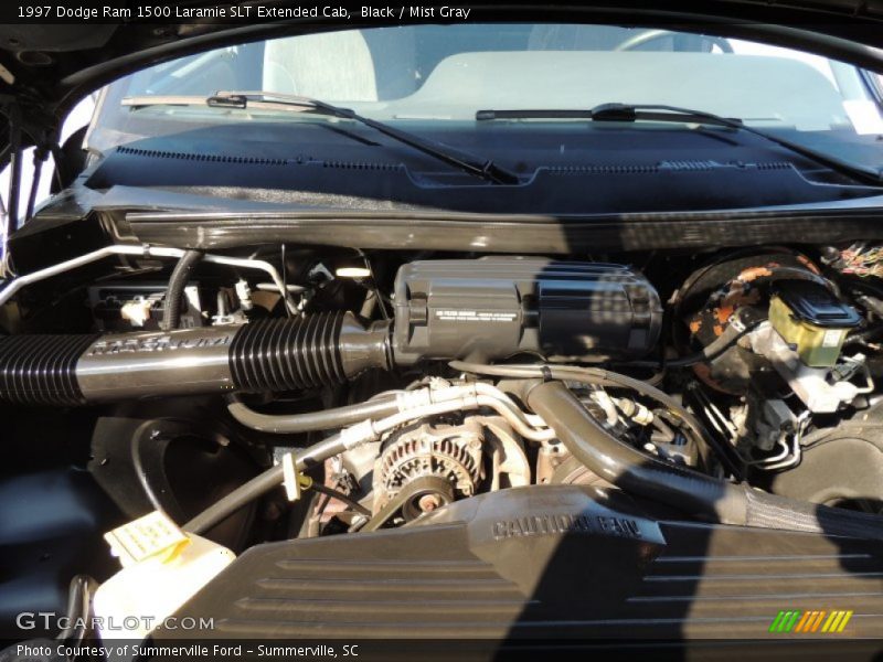 Black / Mist Gray 1997 Dodge Ram 1500 Laramie SLT Extended Cab