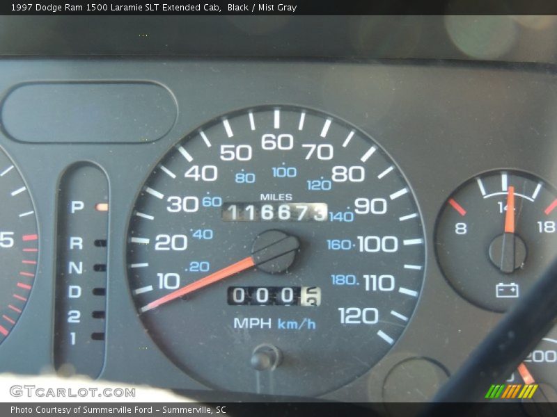 Black / Mist Gray 1997 Dodge Ram 1500 Laramie SLT Extended Cab