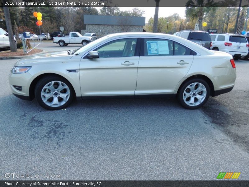 Gold Leaf Metallic / Light Stone 2010 Ford Taurus SEL