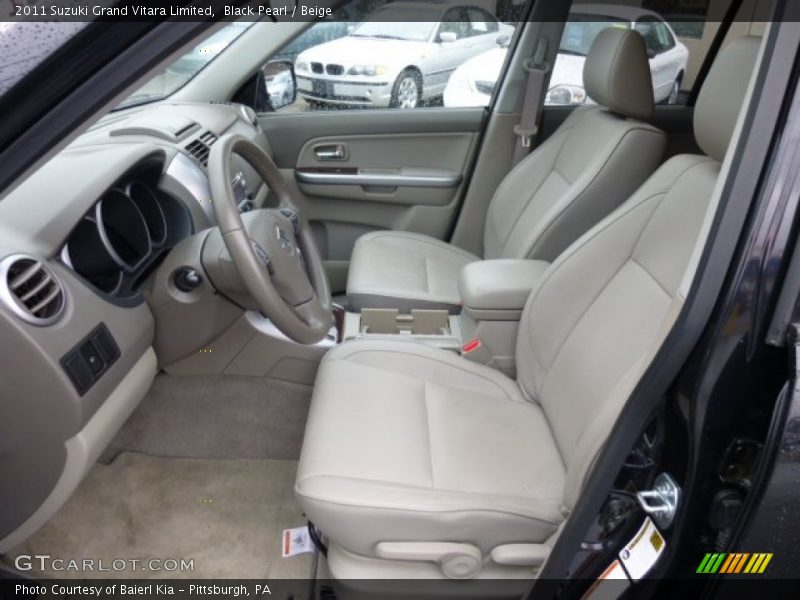 Front Seat of 2011 Grand Vitara Limited