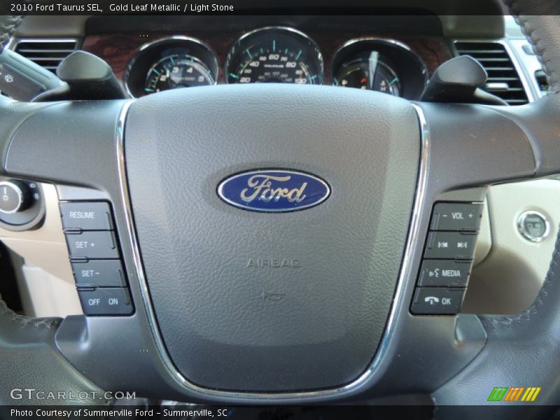 Gold Leaf Metallic / Light Stone 2010 Ford Taurus SEL