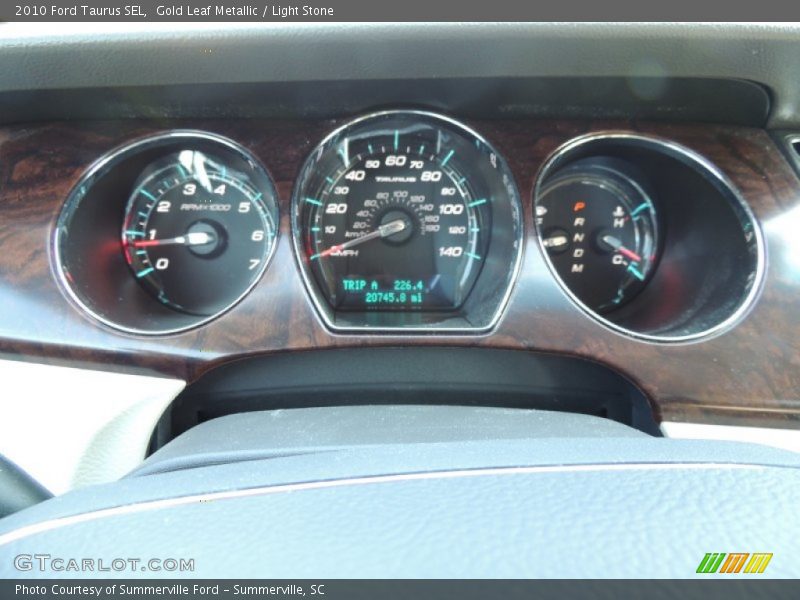 Gold Leaf Metallic / Light Stone 2010 Ford Taurus SEL