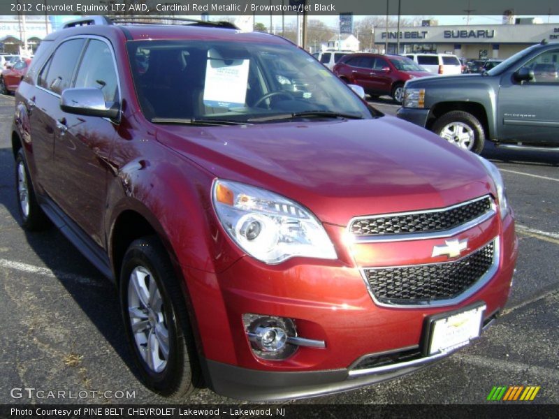 Cardinal Red Metallic / Brownstone/Jet Black 2012 Chevrolet Equinox LTZ AWD