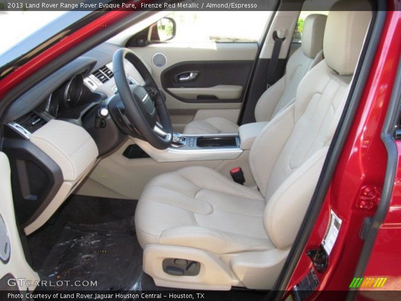 Front Seat of 2013 Range Rover Evoque Pure