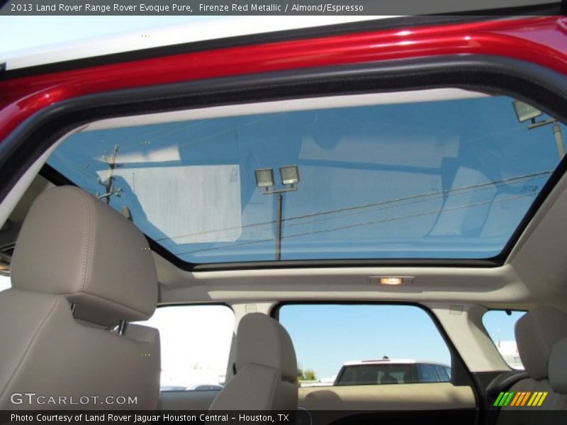 Sunroof of 2013 Range Rover Evoque Pure