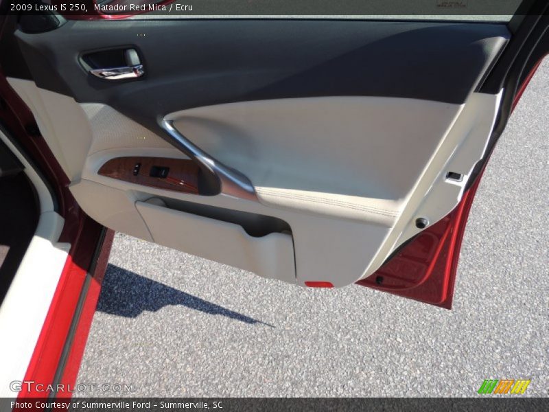 Matador Red Mica / Ecru 2009 Lexus IS 250