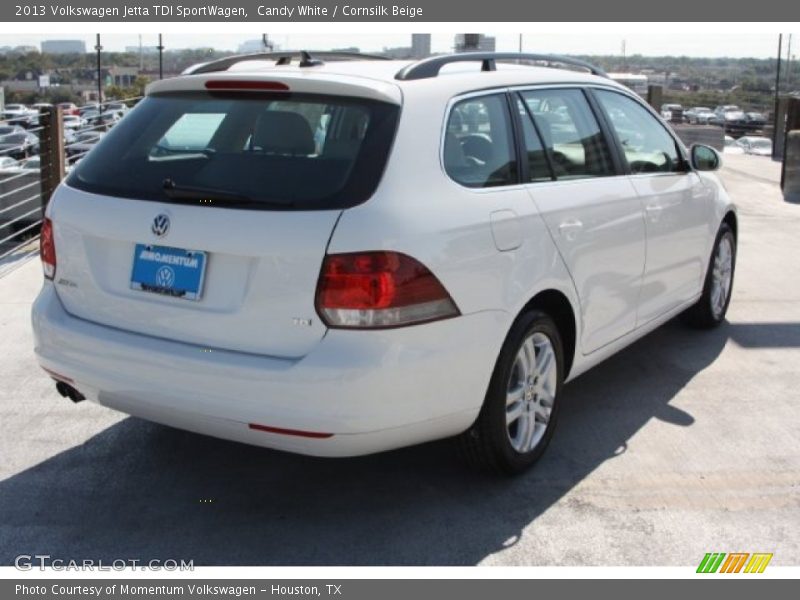 Candy White / Cornsilk Beige 2013 Volkswagen Jetta TDI SportWagen