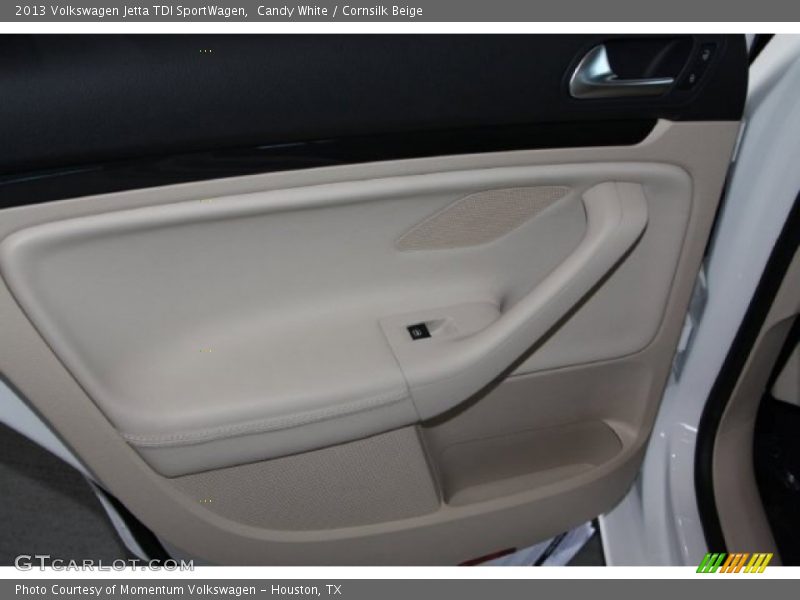 Candy White / Cornsilk Beige 2013 Volkswagen Jetta TDI SportWagen