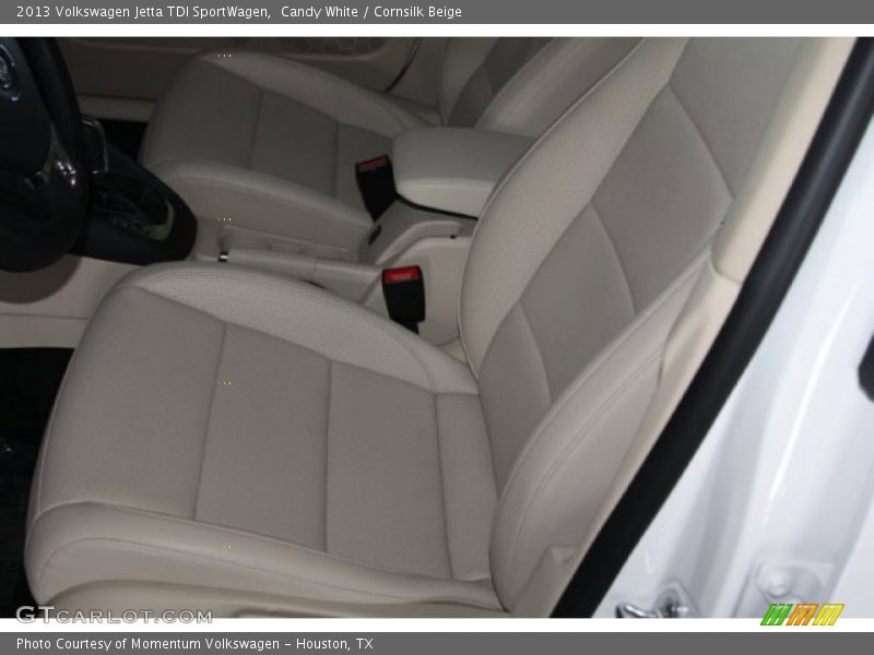 Candy White / Cornsilk Beige 2013 Volkswagen Jetta TDI SportWagen