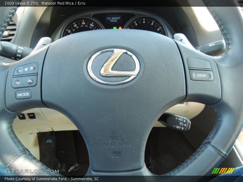 Matador Red Mica / Ecru 2009 Lexus IS 250