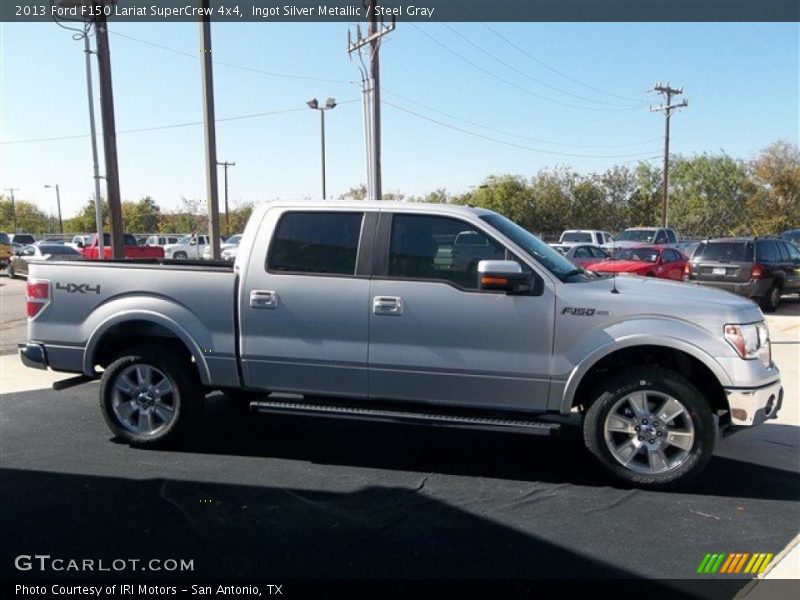 Ingot Silver Metallic / Steel Gray 2013 Ford F150 Lariat SuperCrew 4x4