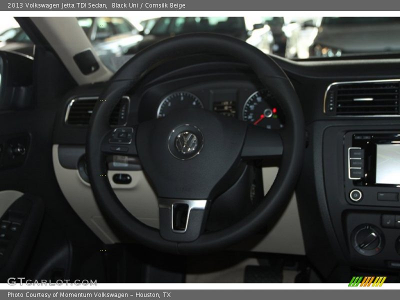 Black Uni / Cornsilk Beige 2013 Volkswagen Jetta TDI Sedan