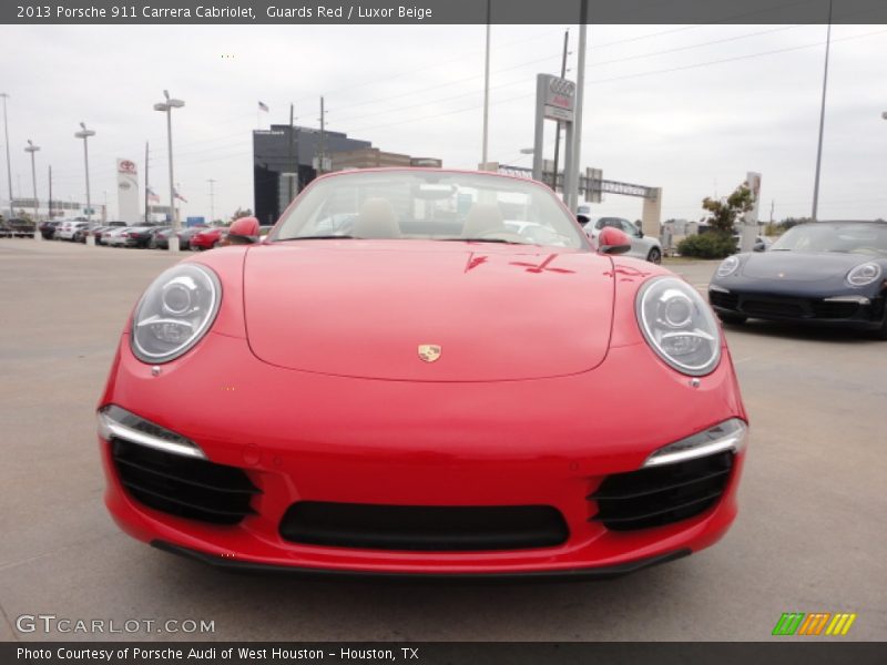 Guards Red / Luxor Beige 2013 Porsche 911 Carrera Cabriolet