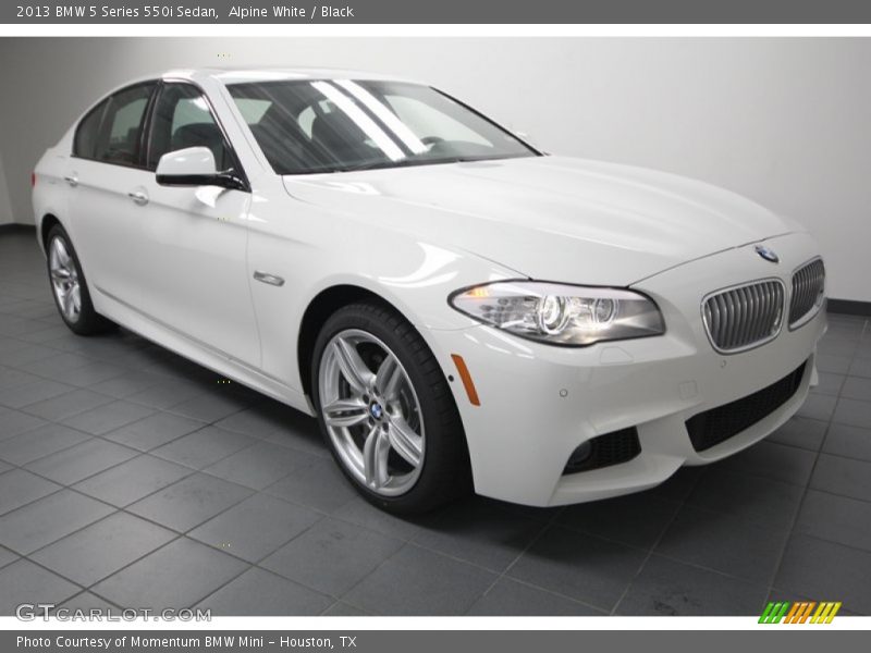 Alpine White / Black 2013 BMW 5 Series 550i Sedan