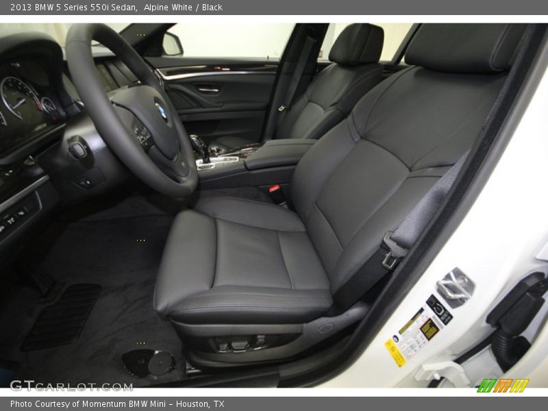 Alpine White / Black 2013 BMW 5 Series 550i Sedan