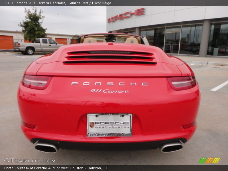 Guards Red / Luxor Beige 2013 Porsche 911 Carrera Cabriolet